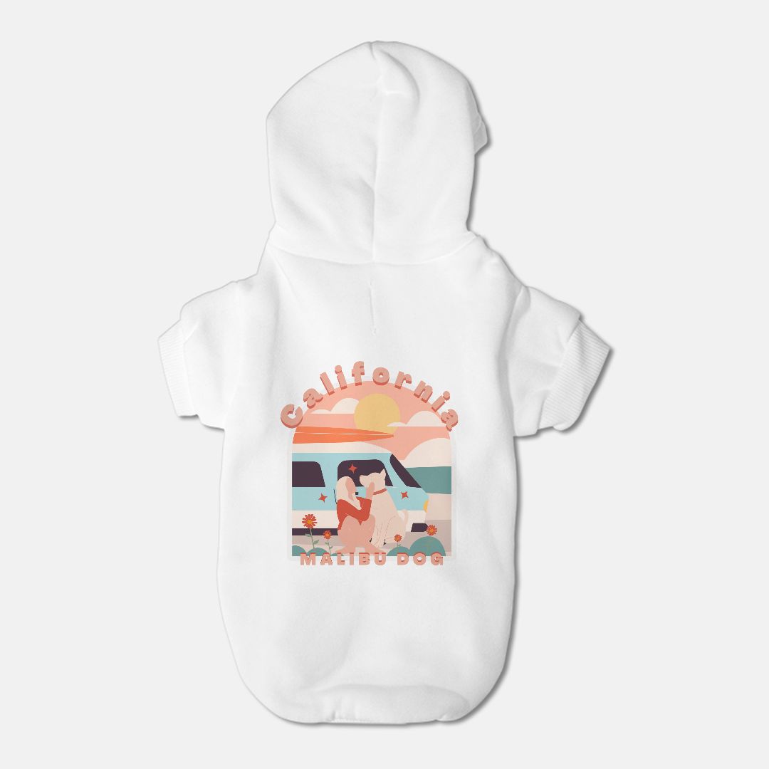 Retro California Pet Hoodie - Small Breed