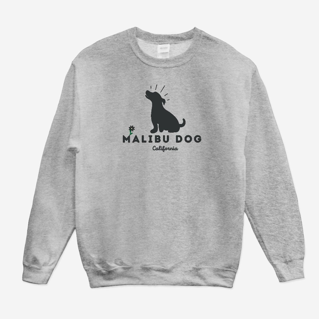 Malibu Dog California Crew Neck in Gray