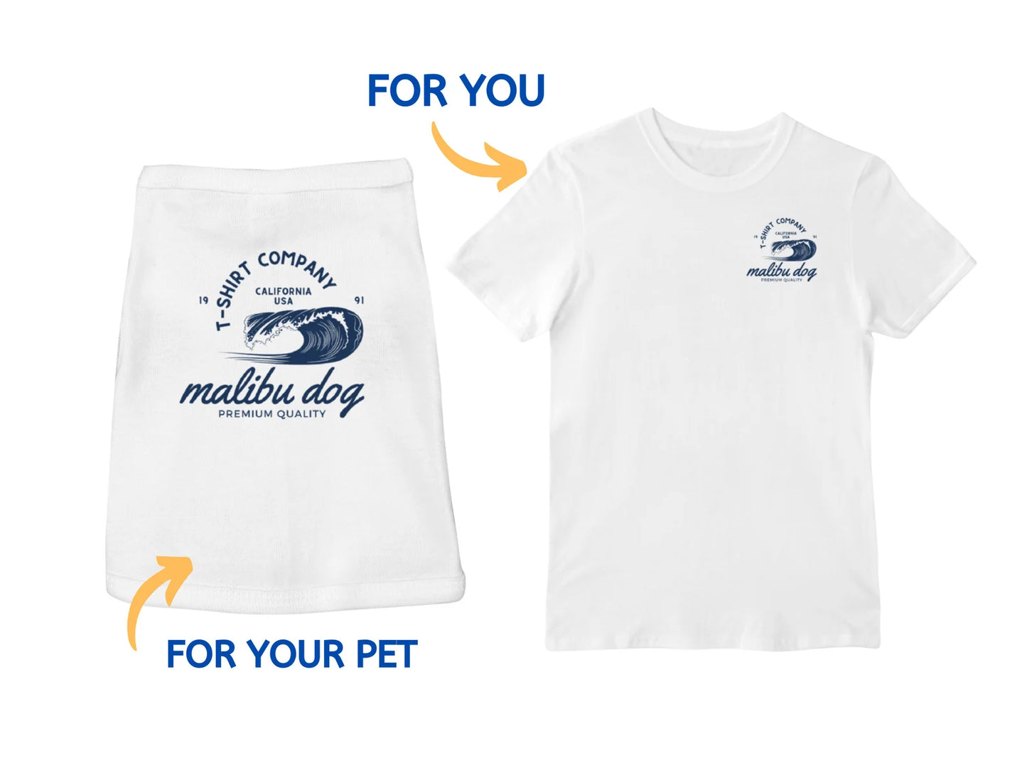 Malibu Dog Classic Matching Set